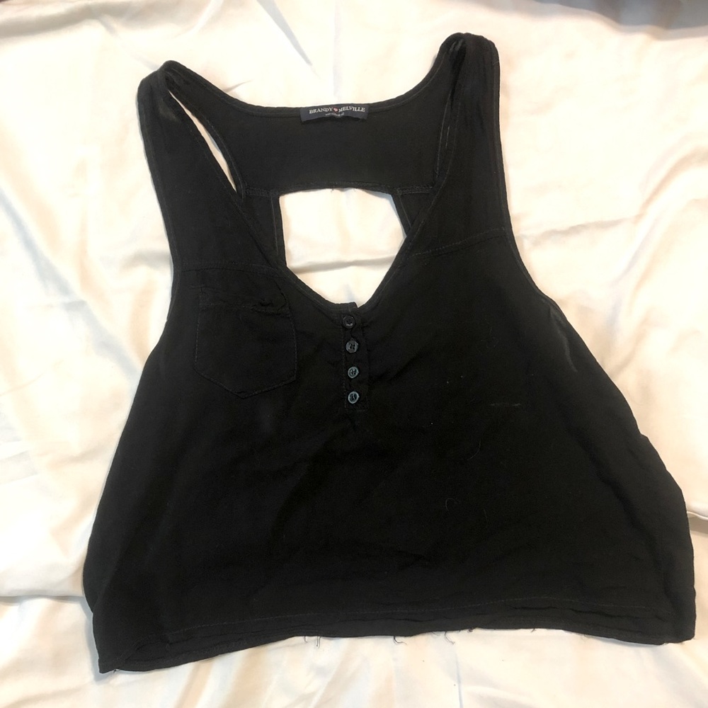 Black Brandy Melville crop top